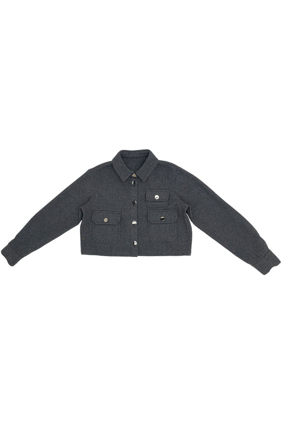 Zaikamoya Milana Grey Colorful Dot Jacket