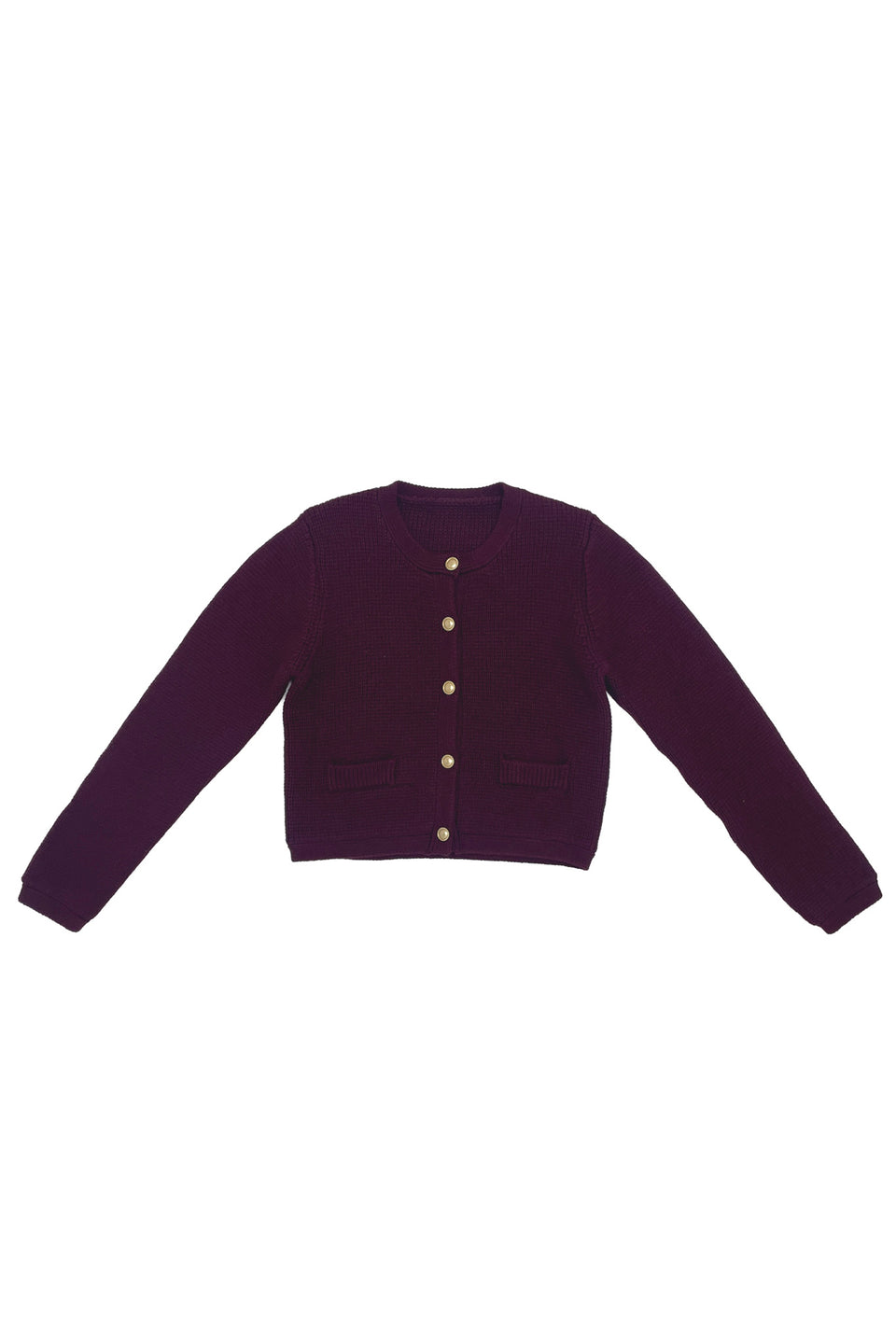 Zaikamoya Paulina Plum Cardigan