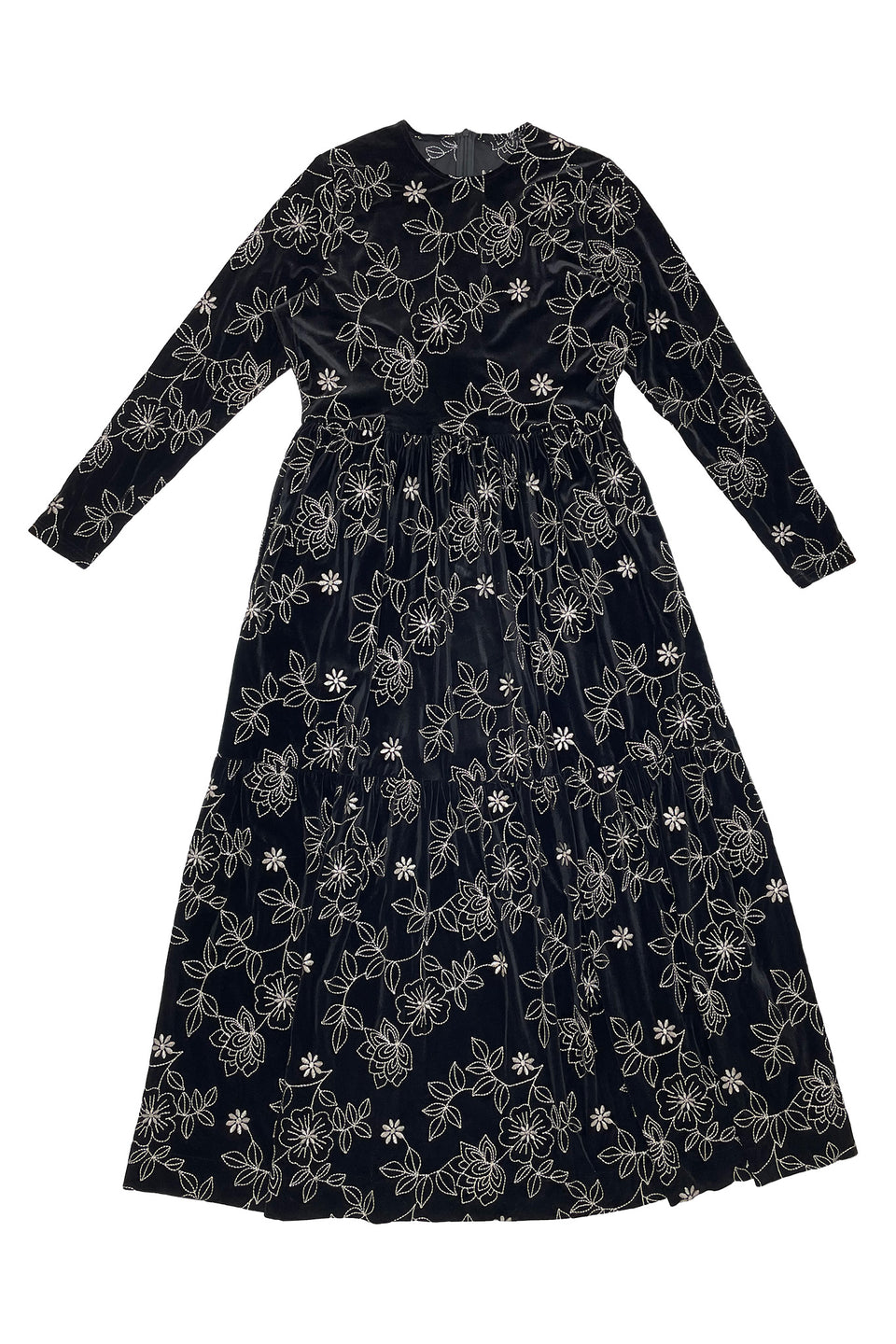 Elle Oh Elle Martha Velvet Flower Print Dress