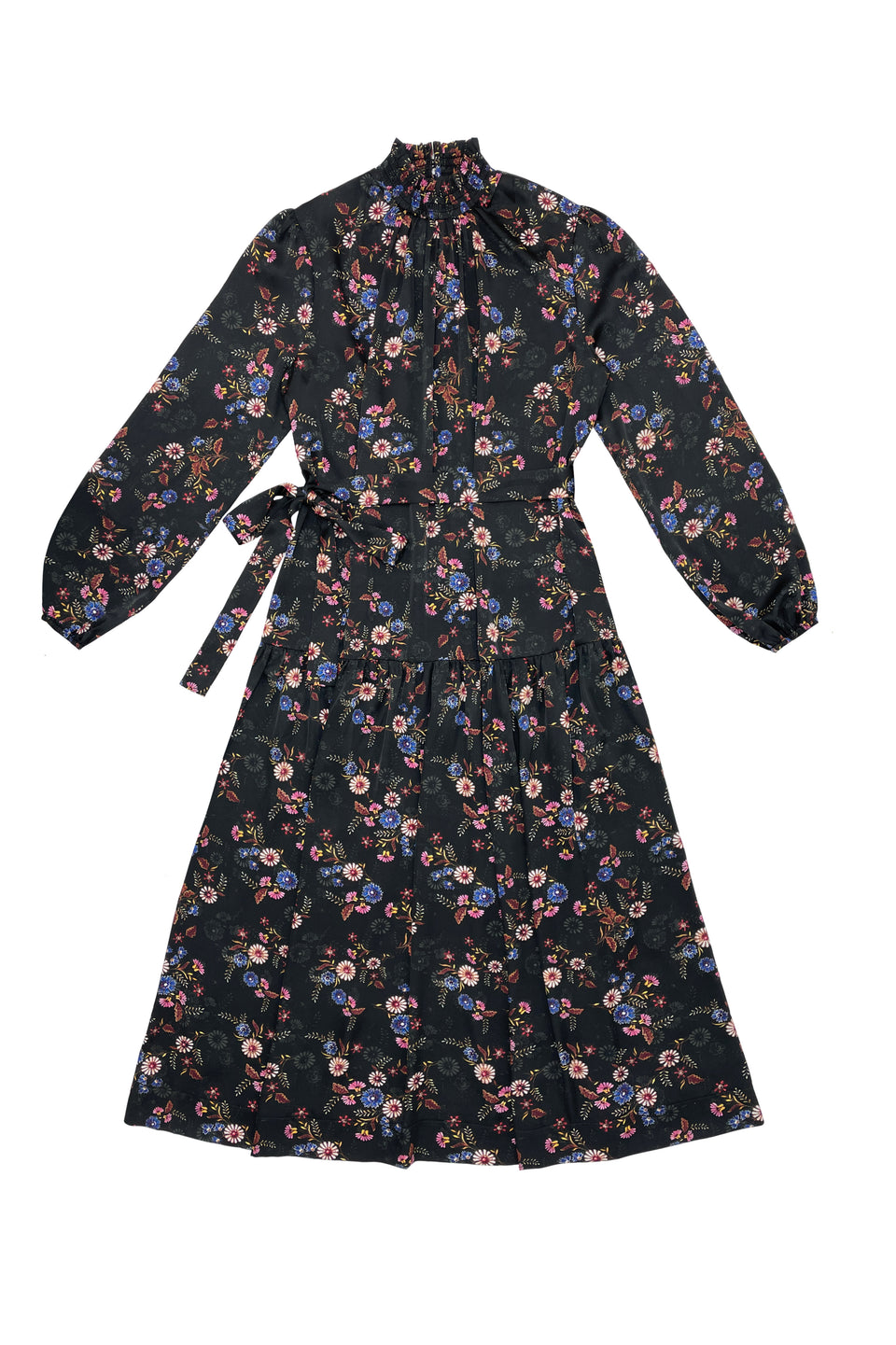 Elle Oh Elle Taylor Black Flower Print Dress
