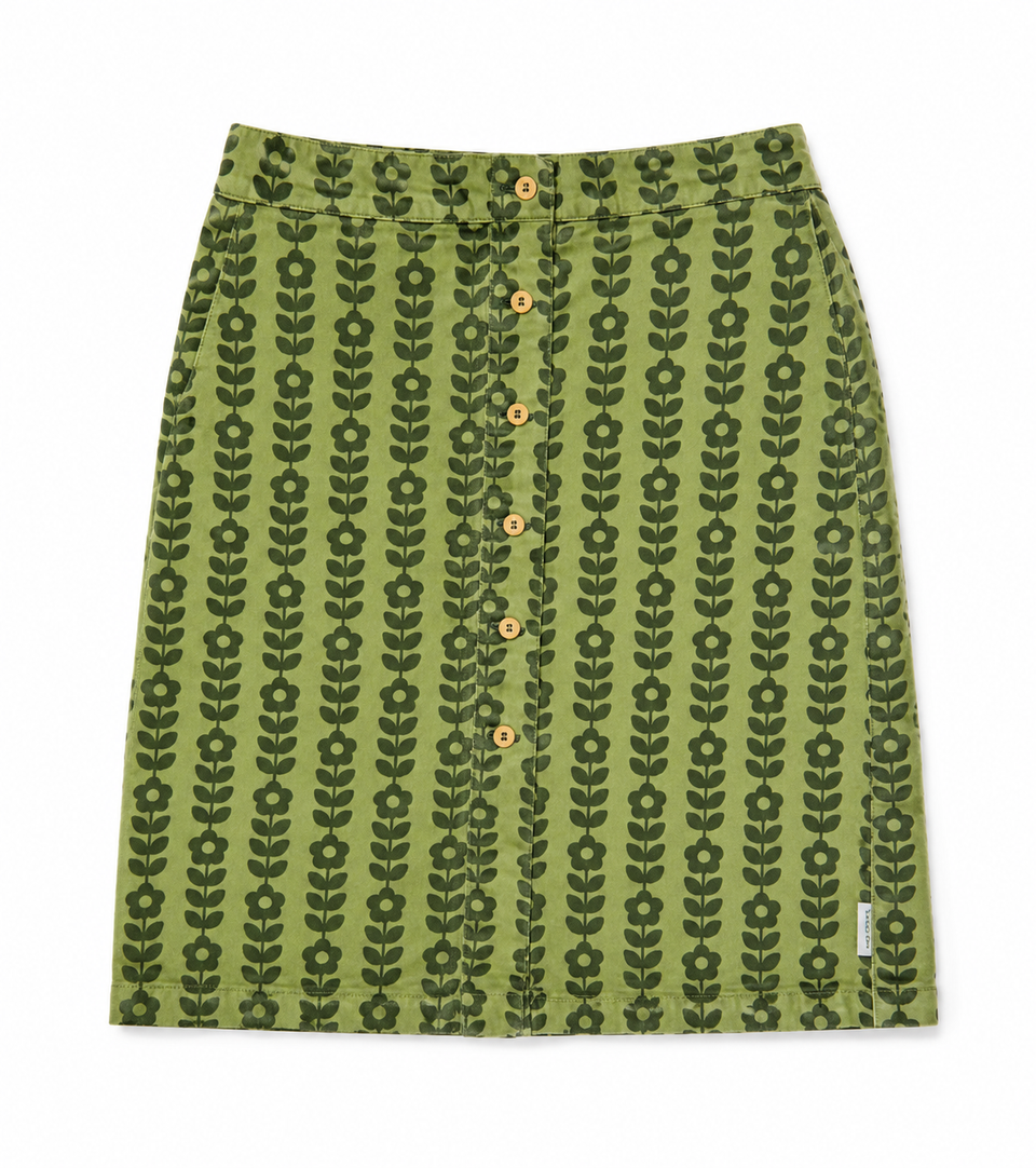Piupiuchick Green w/ Black Flowers Skirt