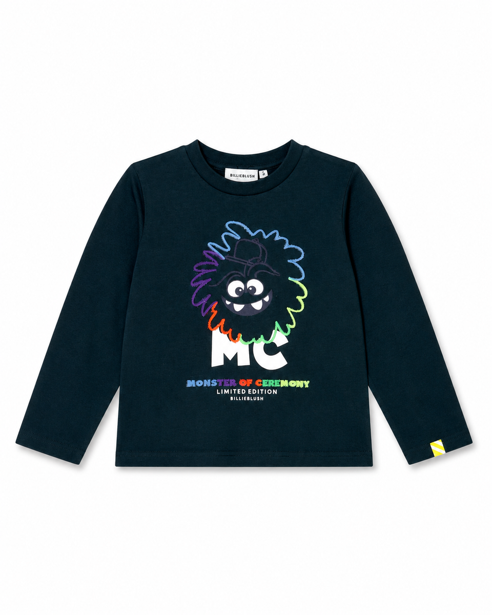 Billie Blush Dark Sea Monster Graphic LS T-Shirt