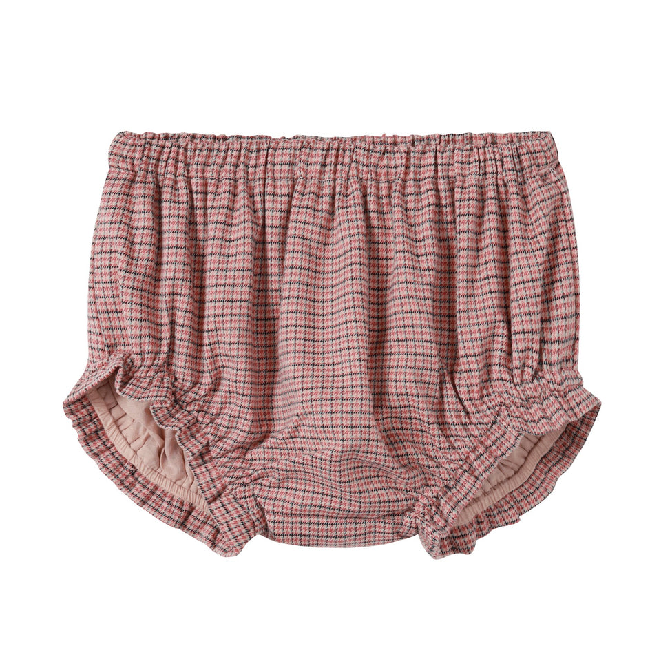 Nou Nelle Houndstooth Baby Bloomer Set