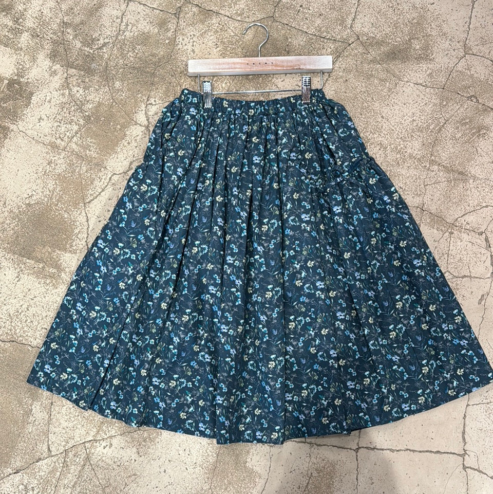 Christina Rohde Blue Floral Skirt