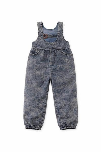Birnham on the Sea Navy Wash Corduroy Buckle Romper