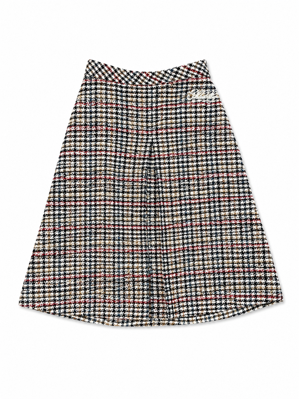 Philosophy Multicolor Houndstooth Long Skirt