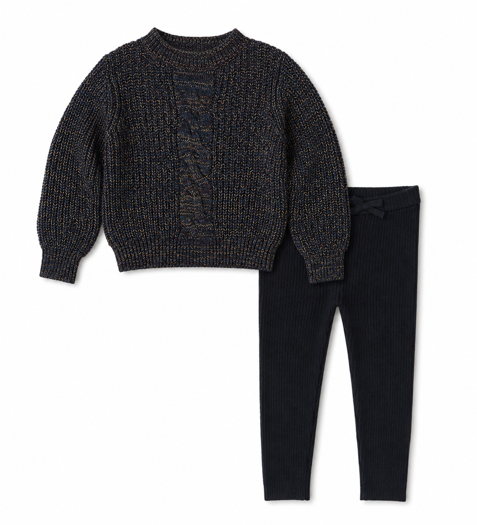 Motu Blaise Midnight Legging Sweater Set