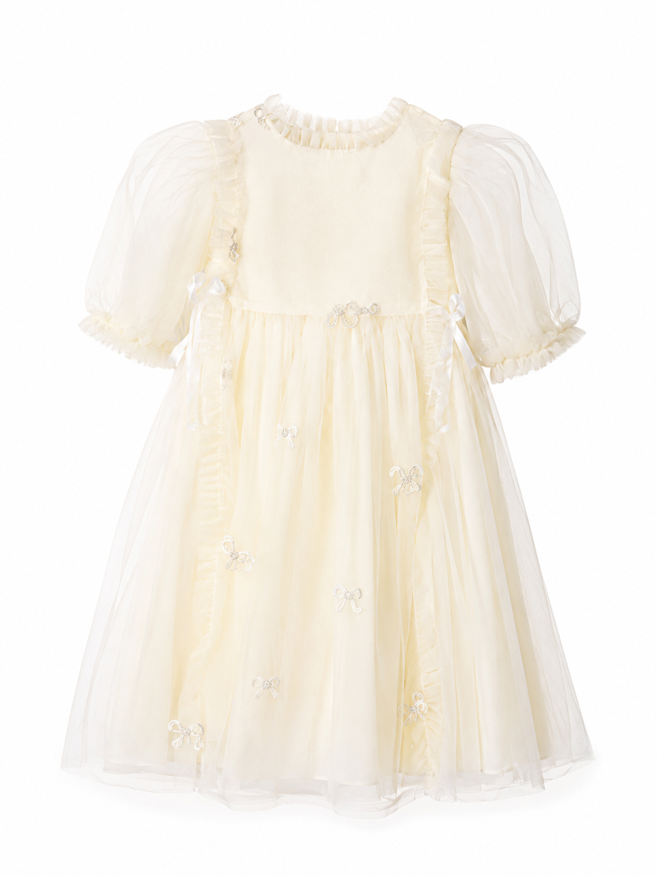Little Tempest Ivory Lace Pinafore Gown