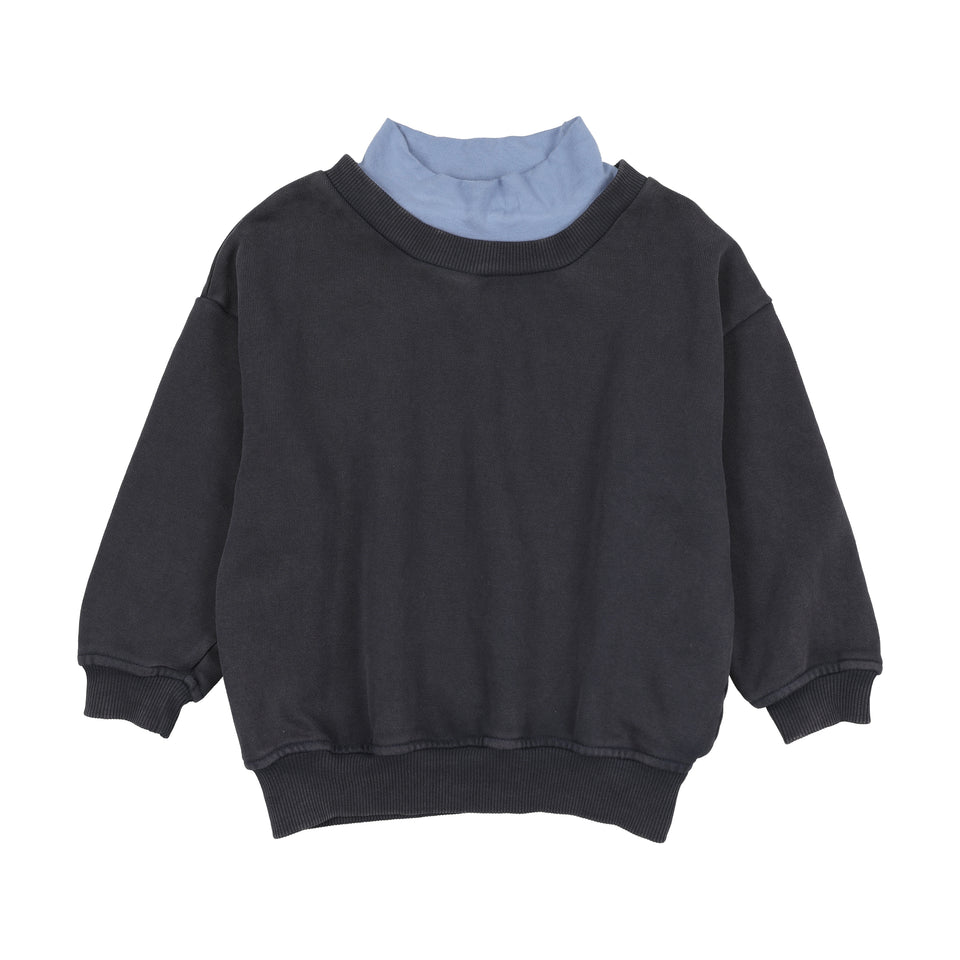Farren & Me Navy Oversized Turtleneck Sweatshirt
