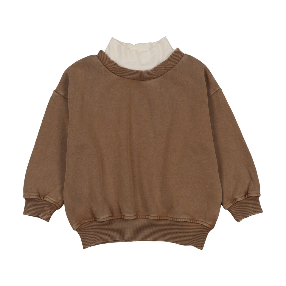Farren & Me Ochre Oversized Turtleneck Sweatshirt