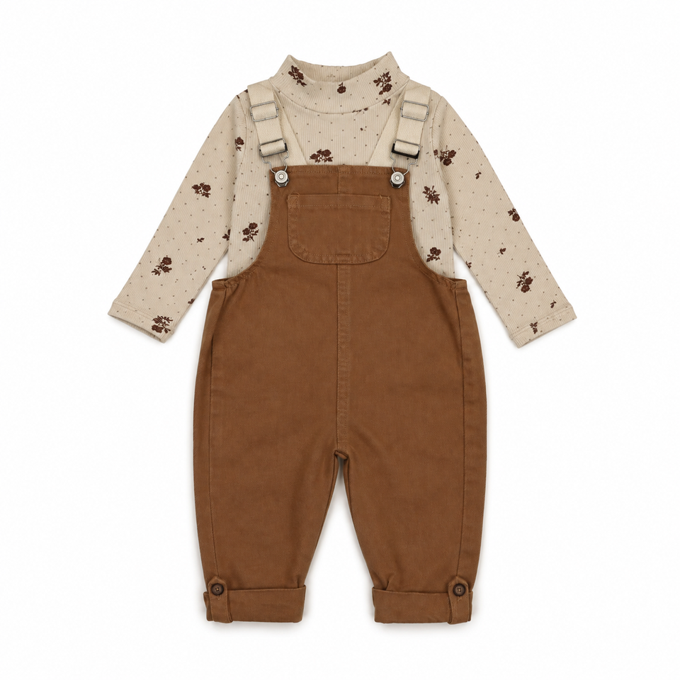 Farren & Me Ochre Denim Overall Set
