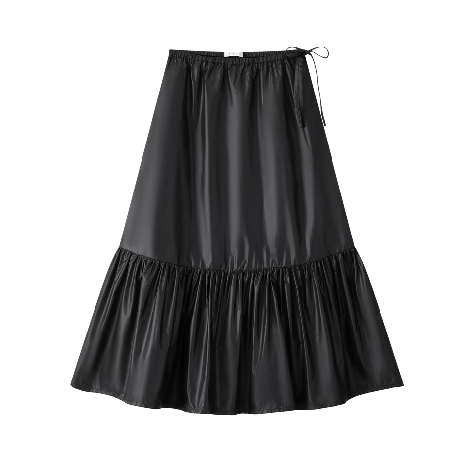 Coco Blanc Black Thin Taffeta Skirt
