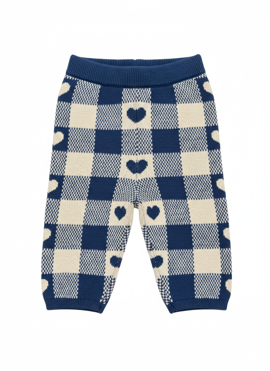 Louis Louise Navy/Cream Lurex Set