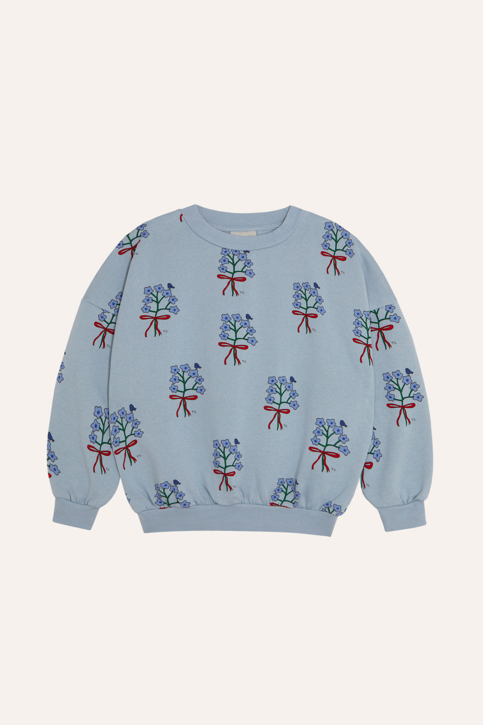 The Campamento Light Blue Bouquets Sweatshirt