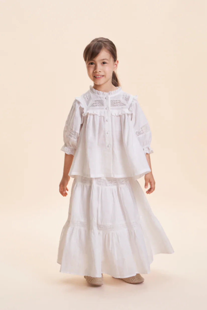 Cera Una Volta White Alba Linen Set