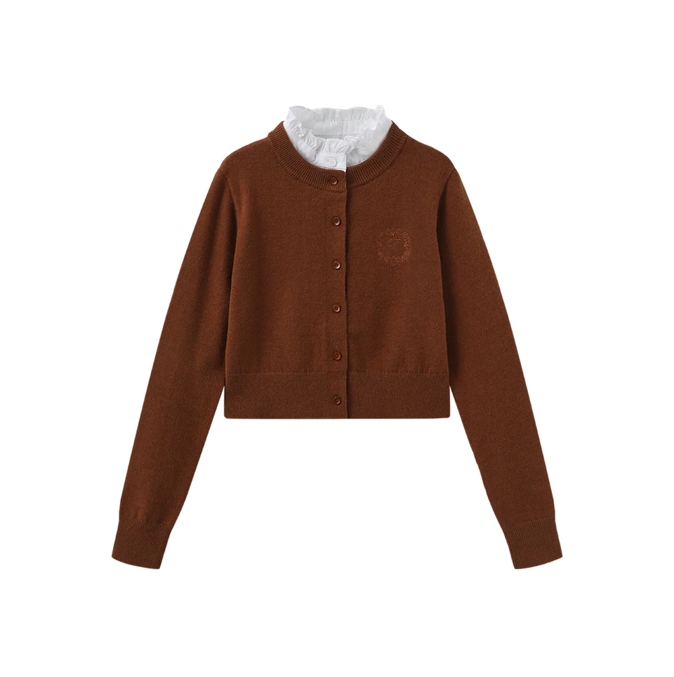 Rust Birnit Knit Cardigan