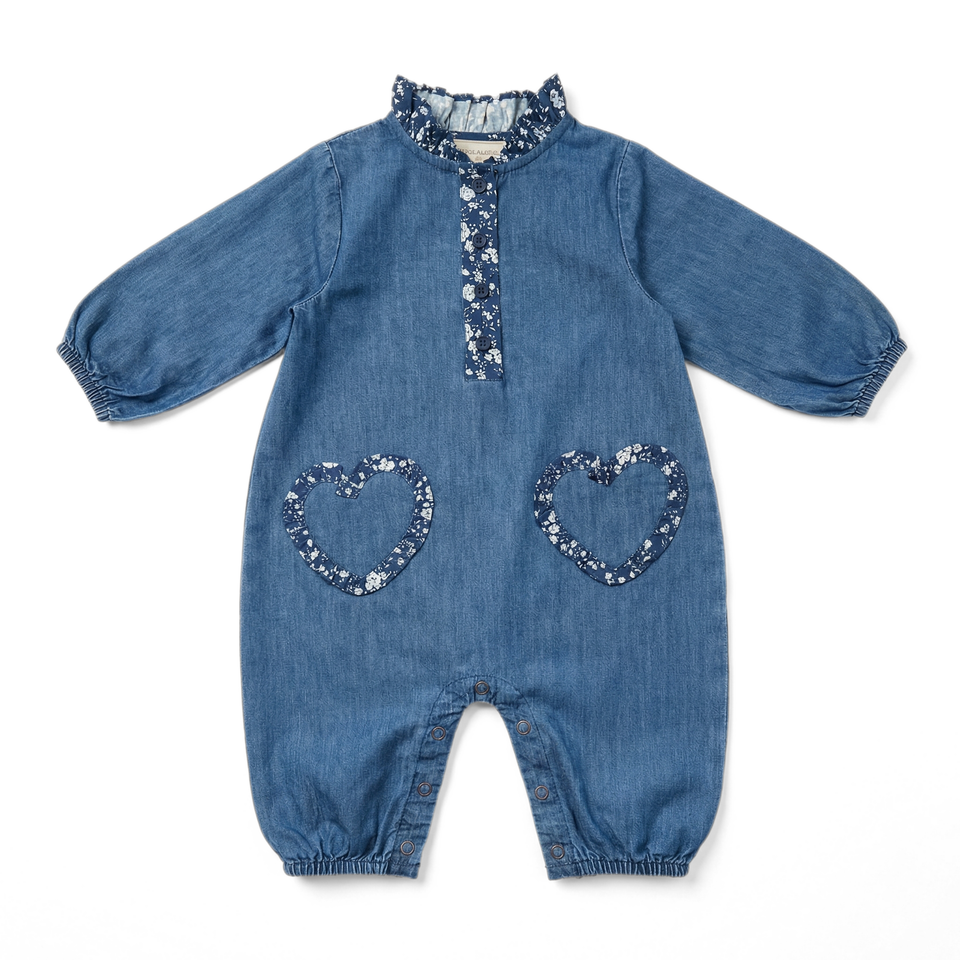 Louis Louise Blue Light Denim Garlone Overall