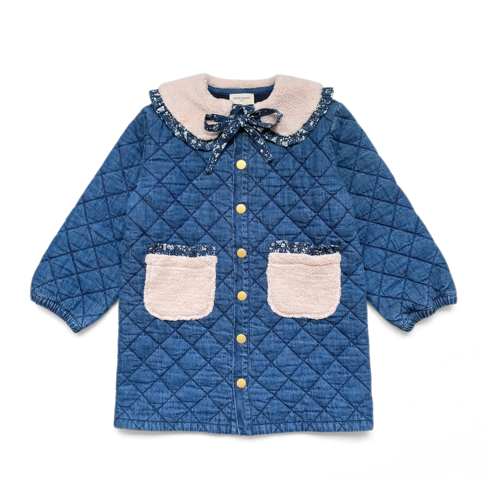 Louis Louise Blue Light Denim Cardo Coat