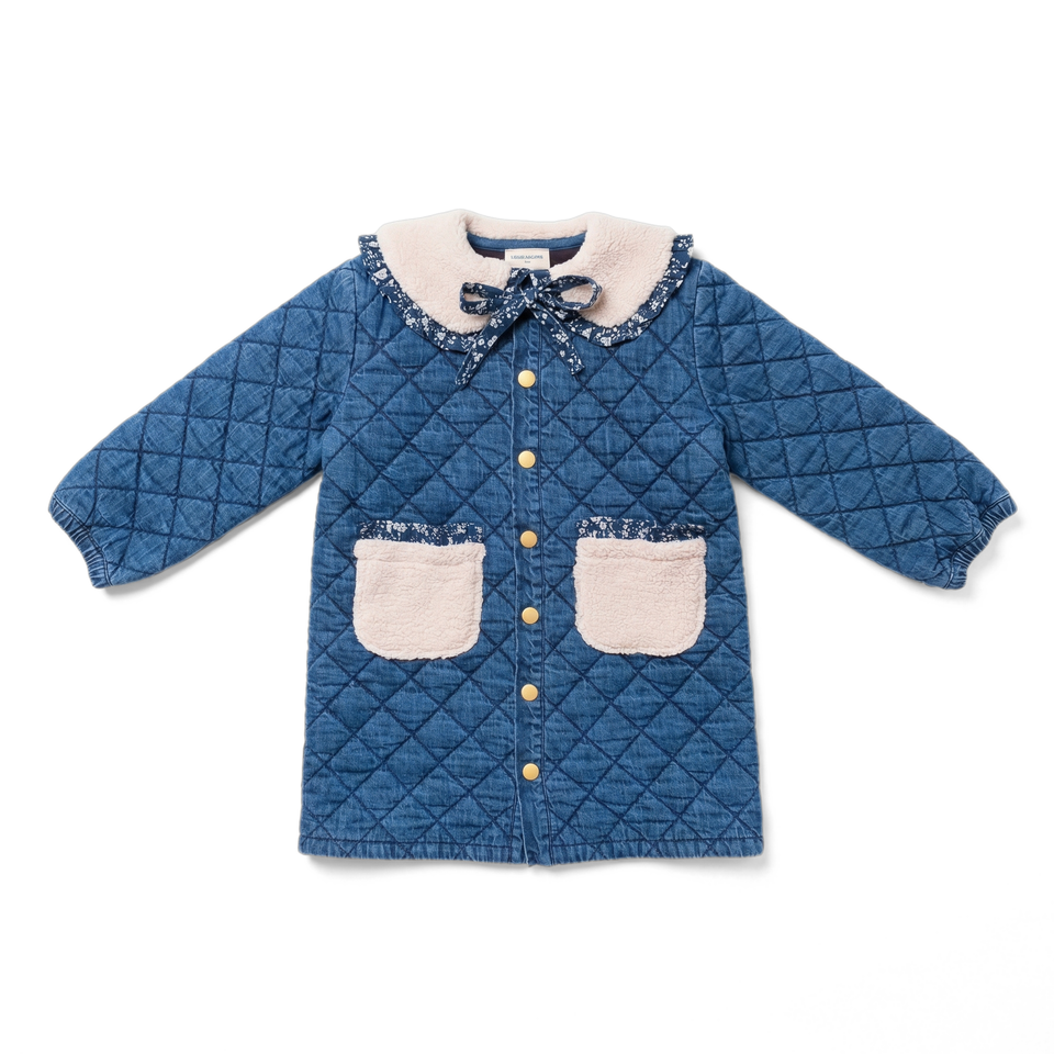Louis Louise Blue Light Denim Cardo Coat
