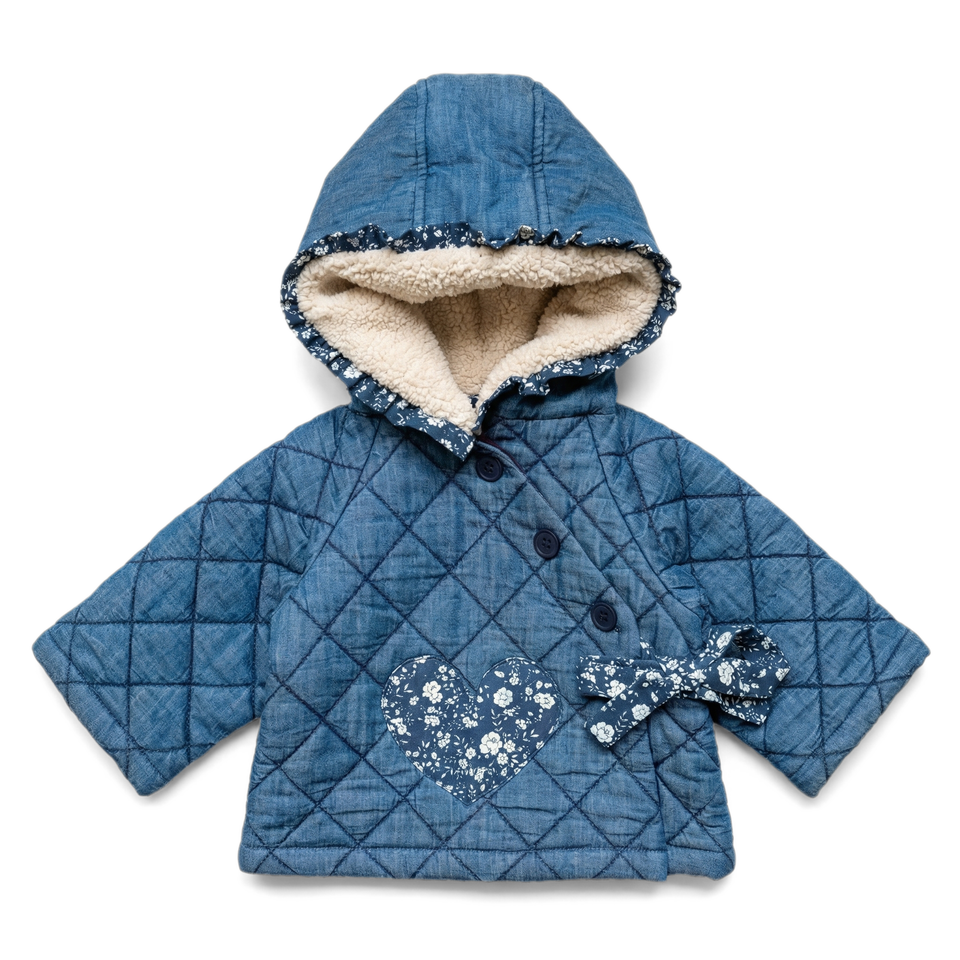 Louis Louise Blue Light Denim Cardi Jacket