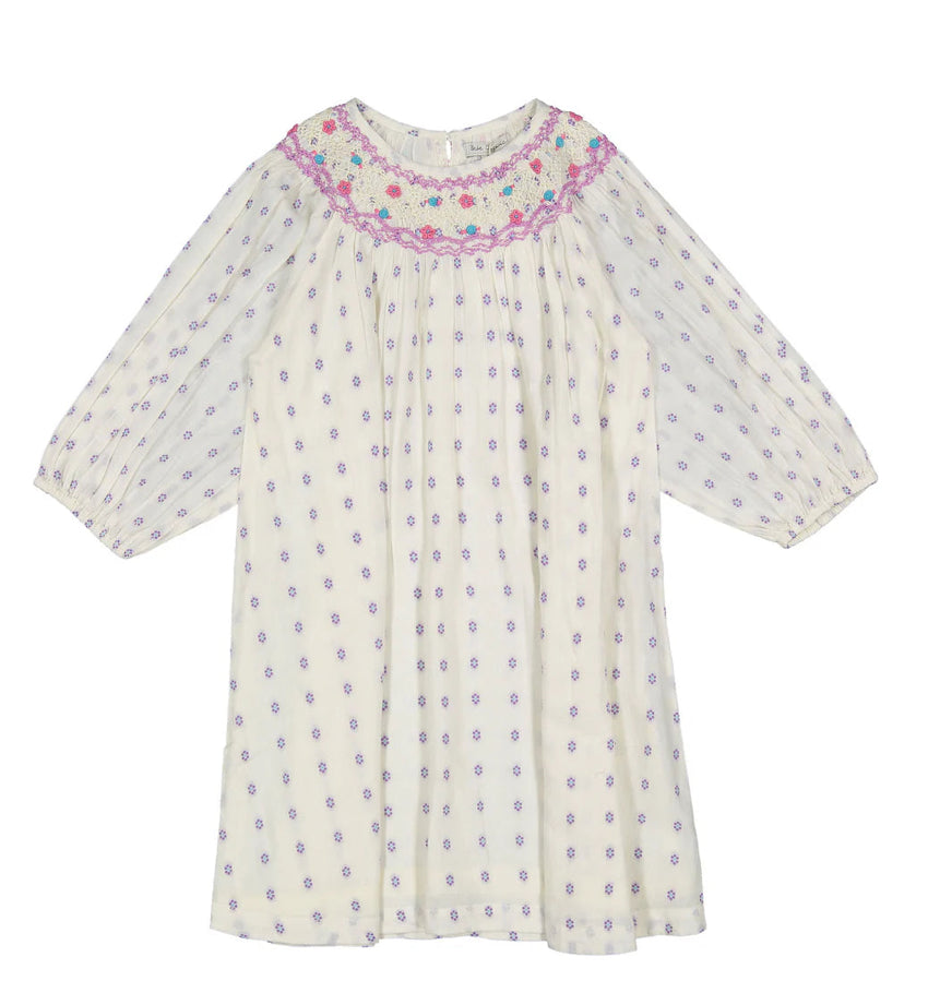Bebe Organic Diana Dress Midsummer Dream- 3/4 Sleeves
