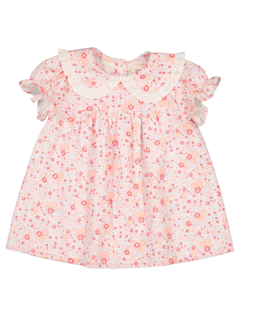 Louis Louise Red Flower Twiggy Baby Dress