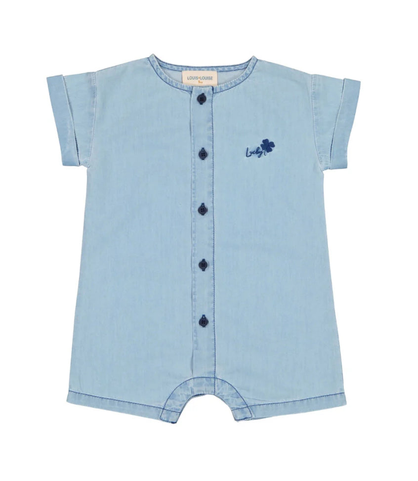 Louis Louise Boy Denim Romper