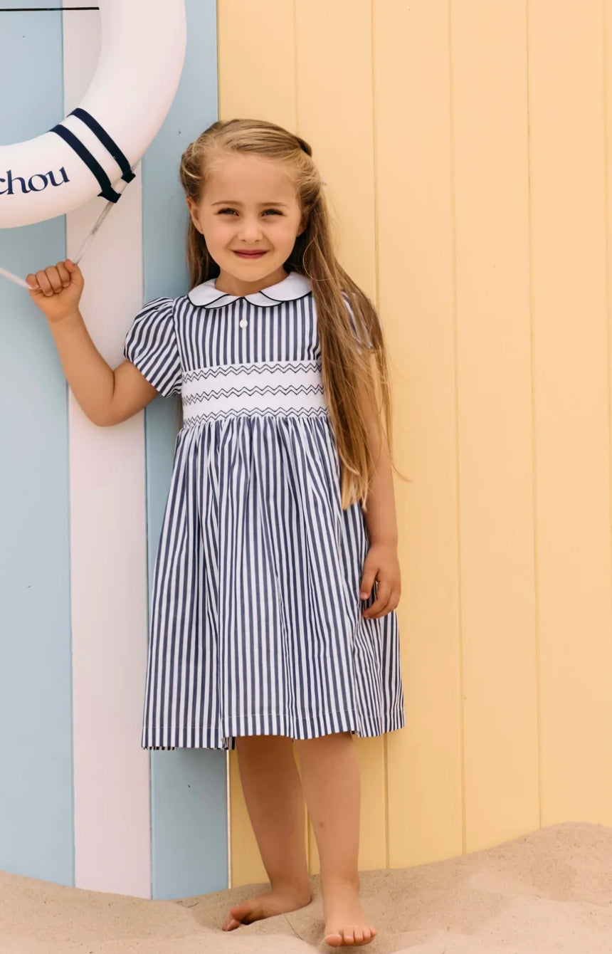 Patachou Marine Striped Dress