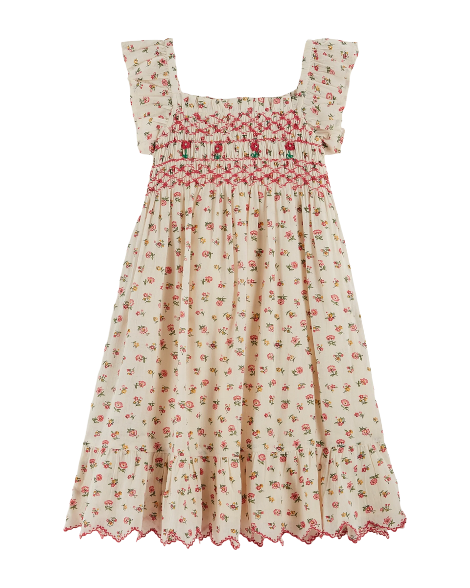 Emile & Ida Floral Smocked Jumper