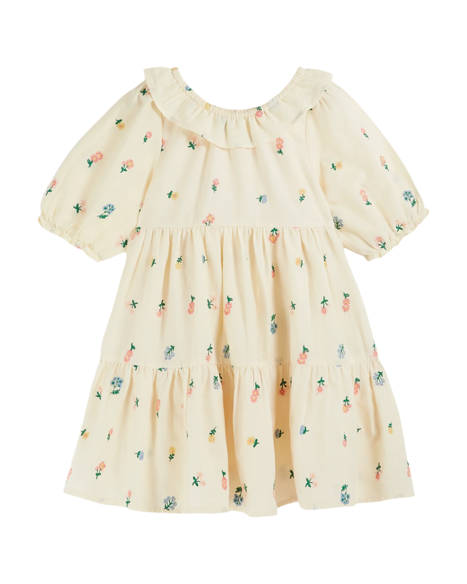 Emile & Ida Banana Embroidered Flower Dress