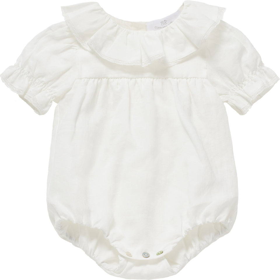 Cera Una Volta White Agapi Romper