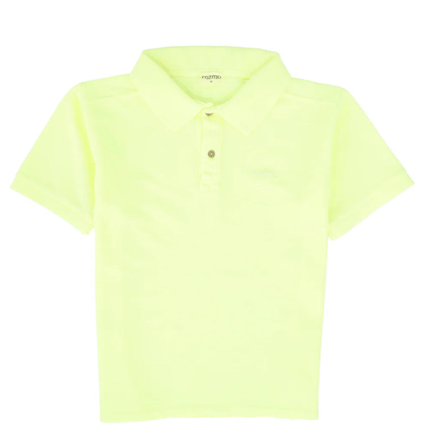 Cozmo Bright Yellow Polo Shirt