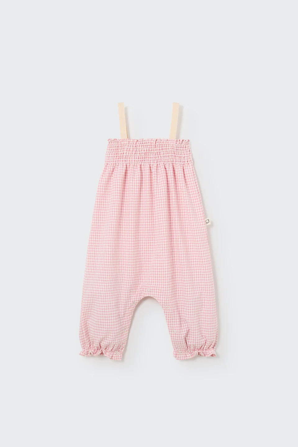 Cozmo Pink Gingham Overall