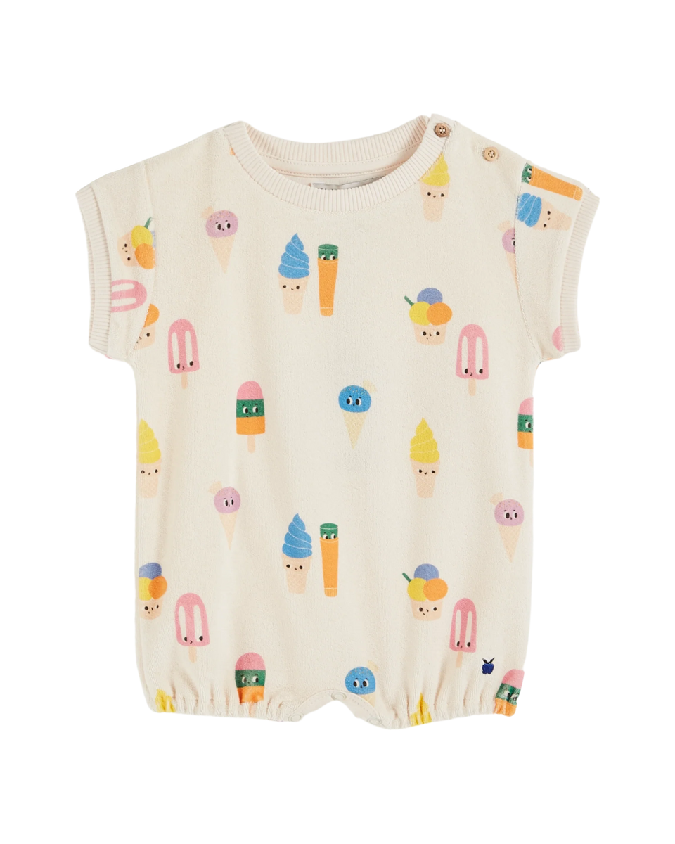 Emile & Ida Ice Cream Printed Romper