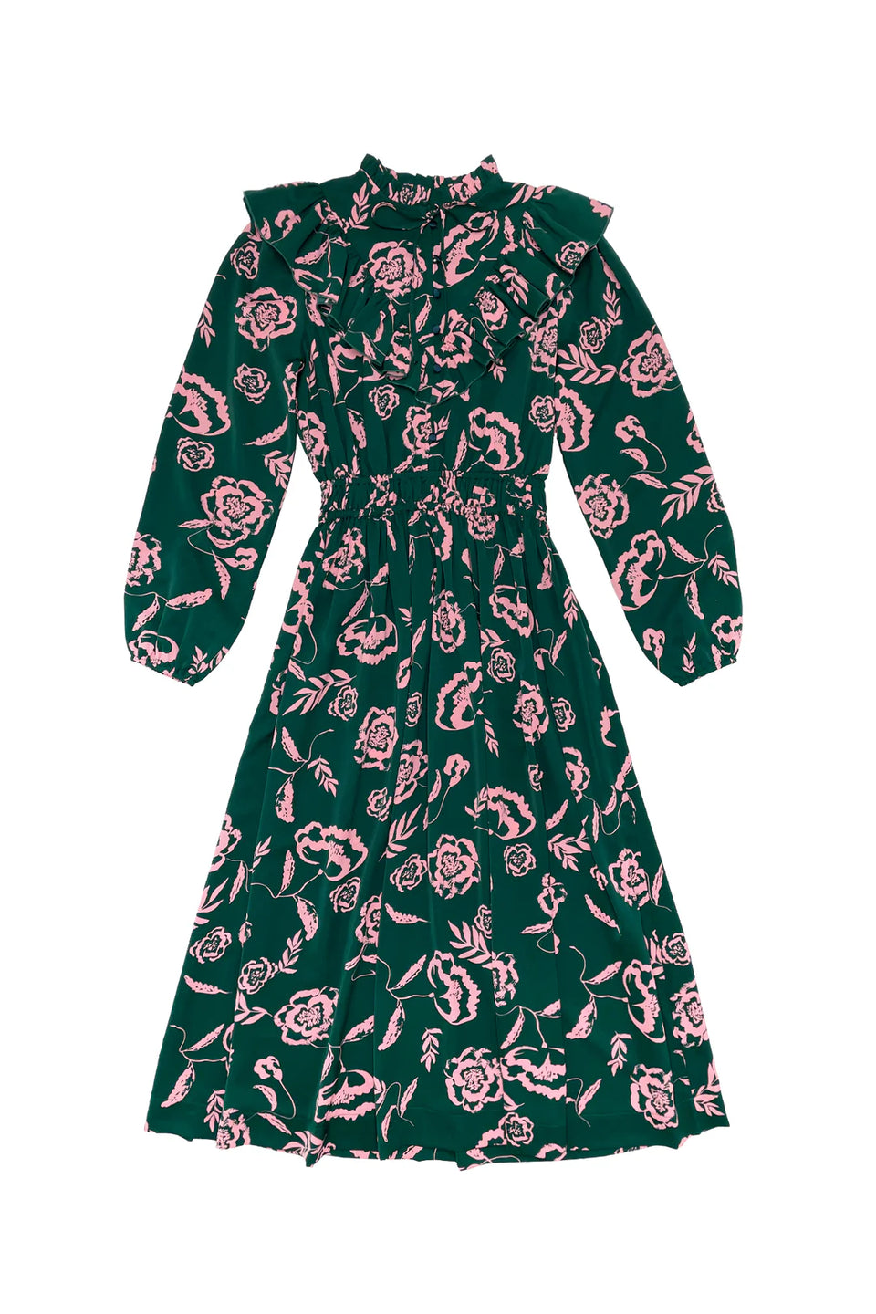 Elle Oh Elle Alice Dress Pink on Green