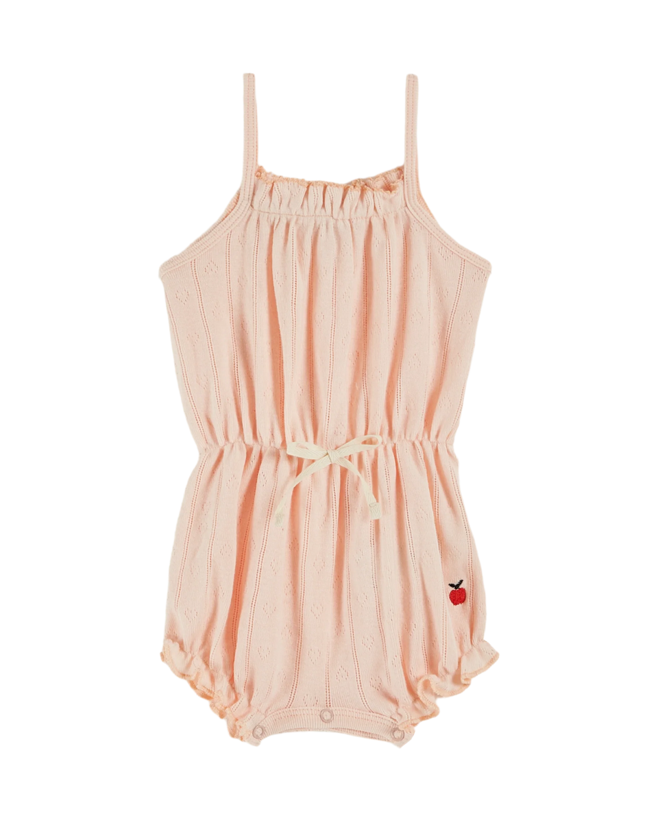 Emile & Ida Blush Pointelle Romper