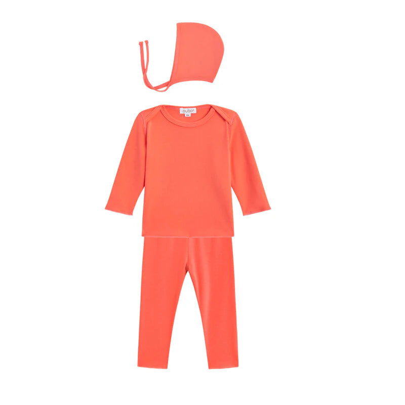Oubon Coral Cotton 2pc + Bonnet