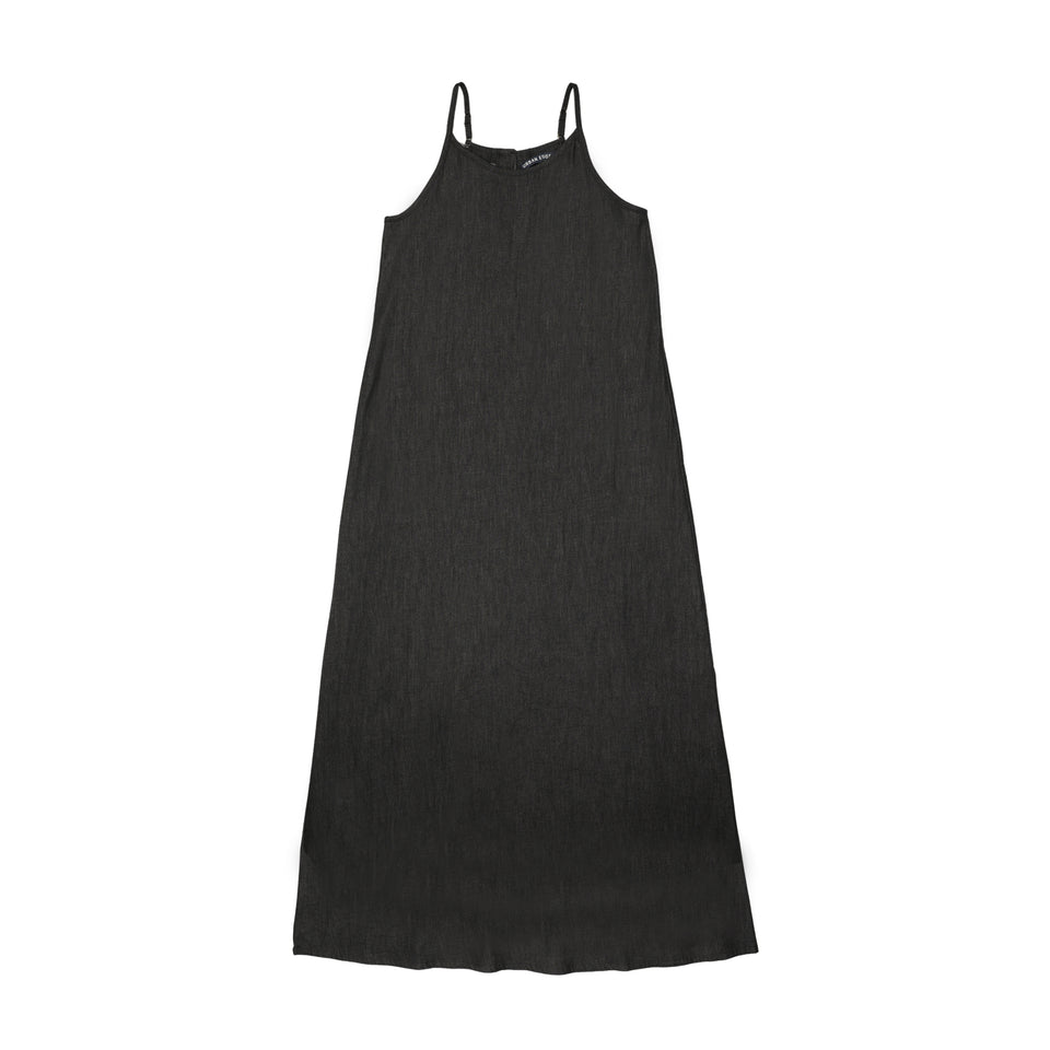 Urban Edge Black Denim Slip Dress