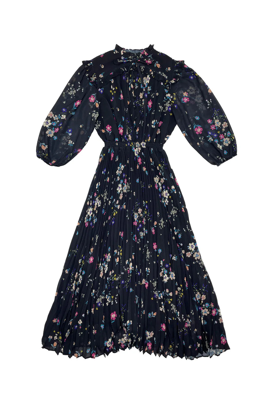 Elle Oh Elle Petra Dress on Flowers On Black