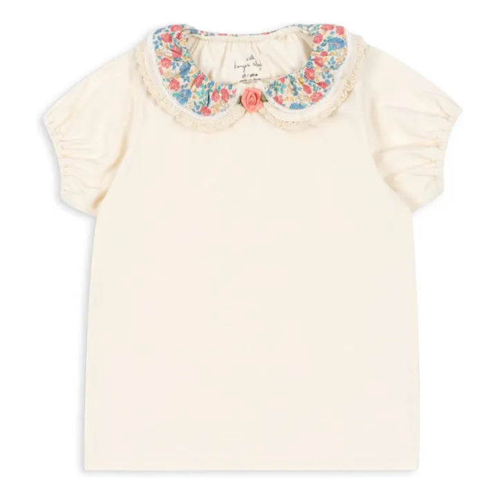Konges Slojd Antique White Pami Gots Tee SIZE DOWN