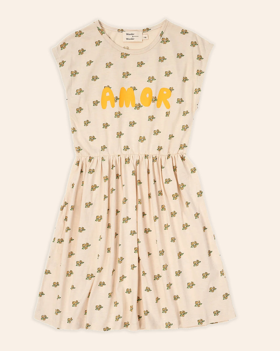 Wander and Wonder Yellow Flower Amore Dress