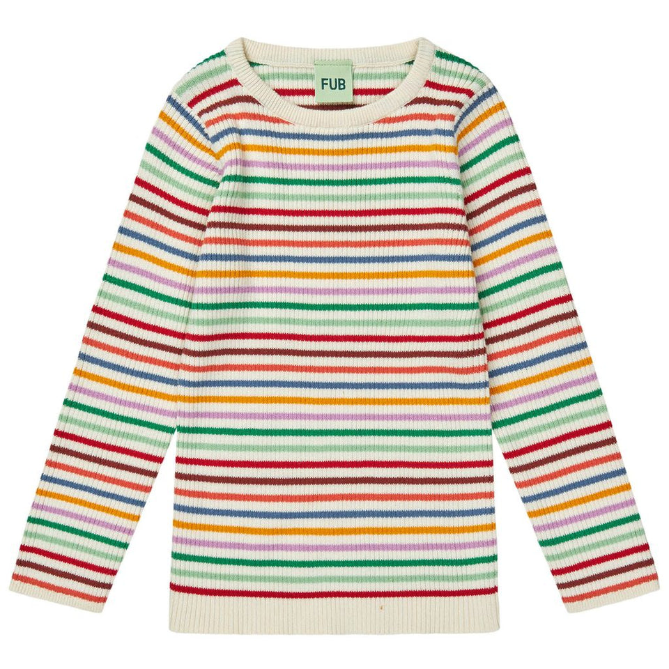 Fub Multi Stripe Rib Top