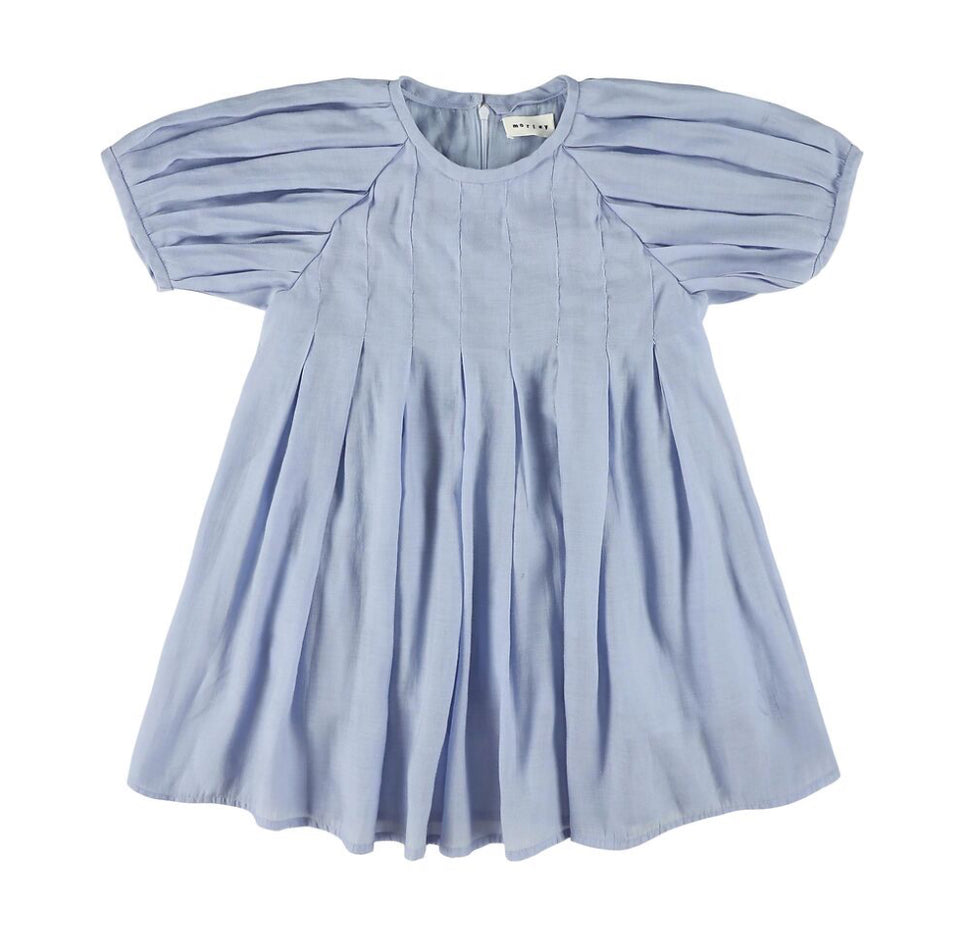 Morley Blue Puma Pleated Dress