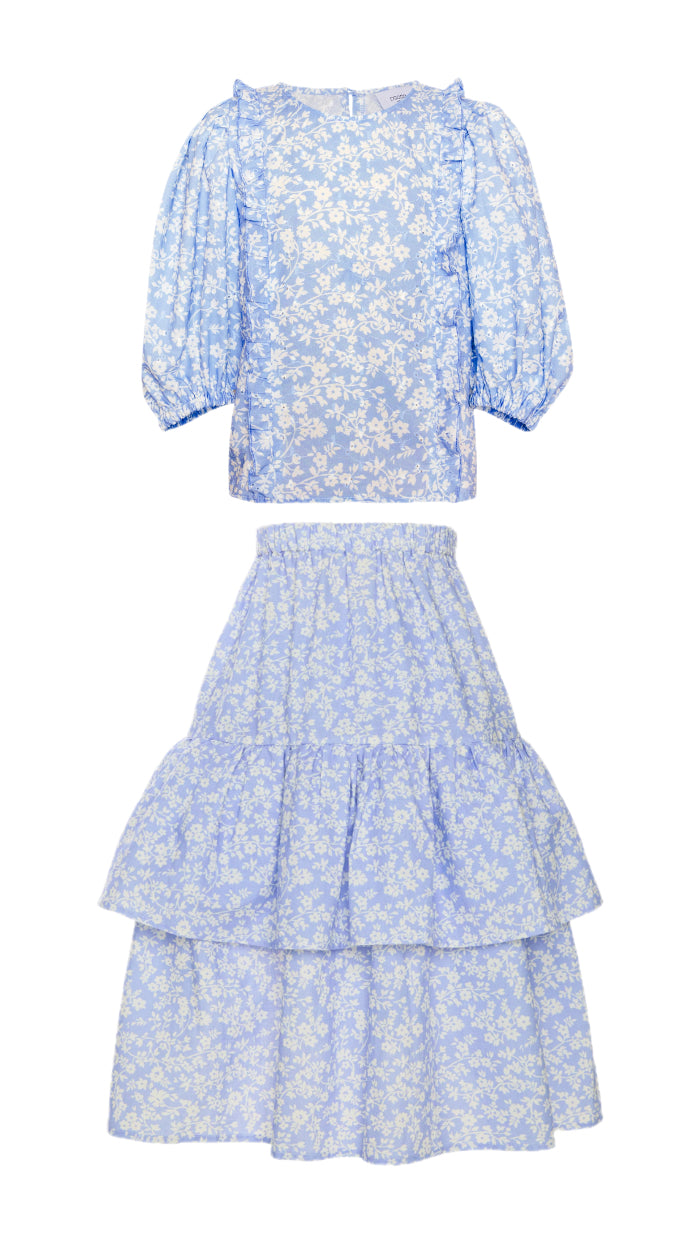 Paade Mode Blue Floral Set