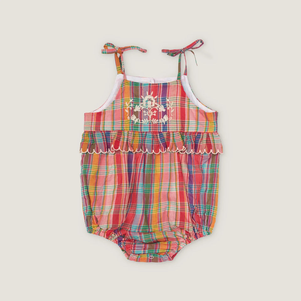 Lali Red Plaid Frannie Romper