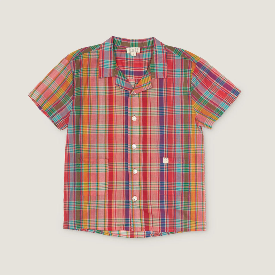 Lali Red Plaid Henry Shirt