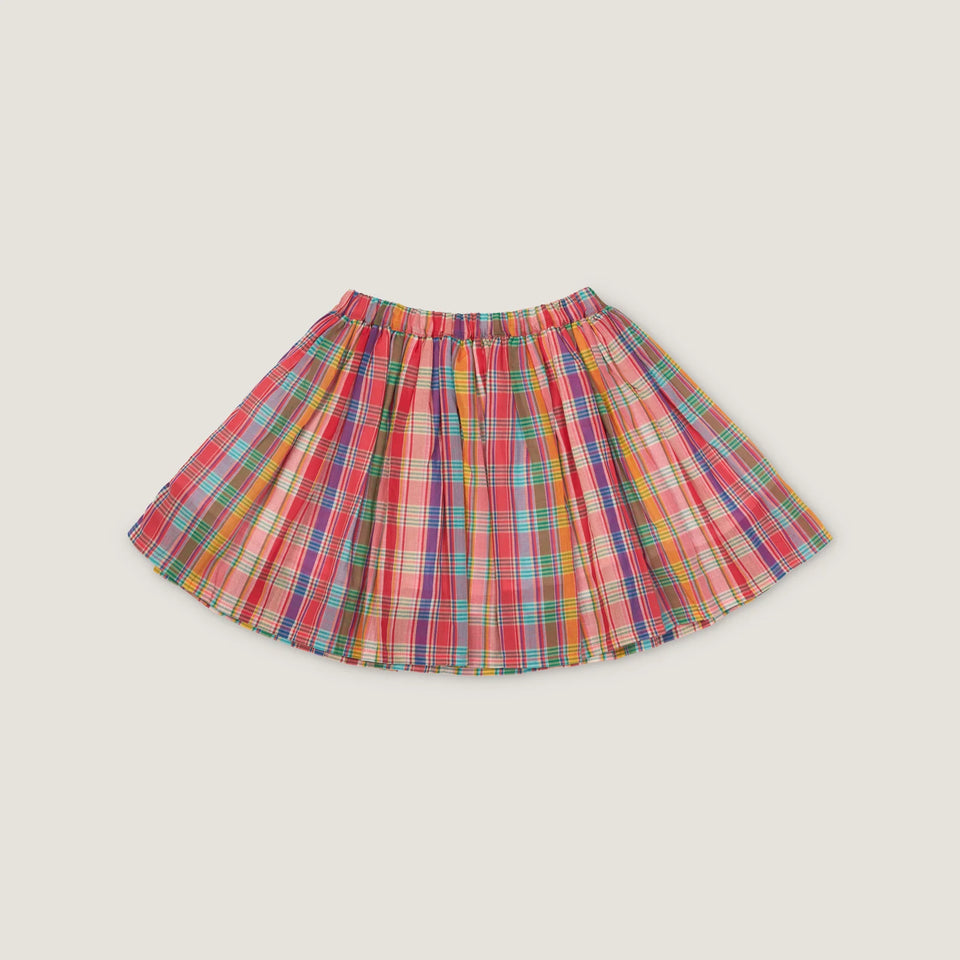 Lali Red Plaid Twirly Skirt