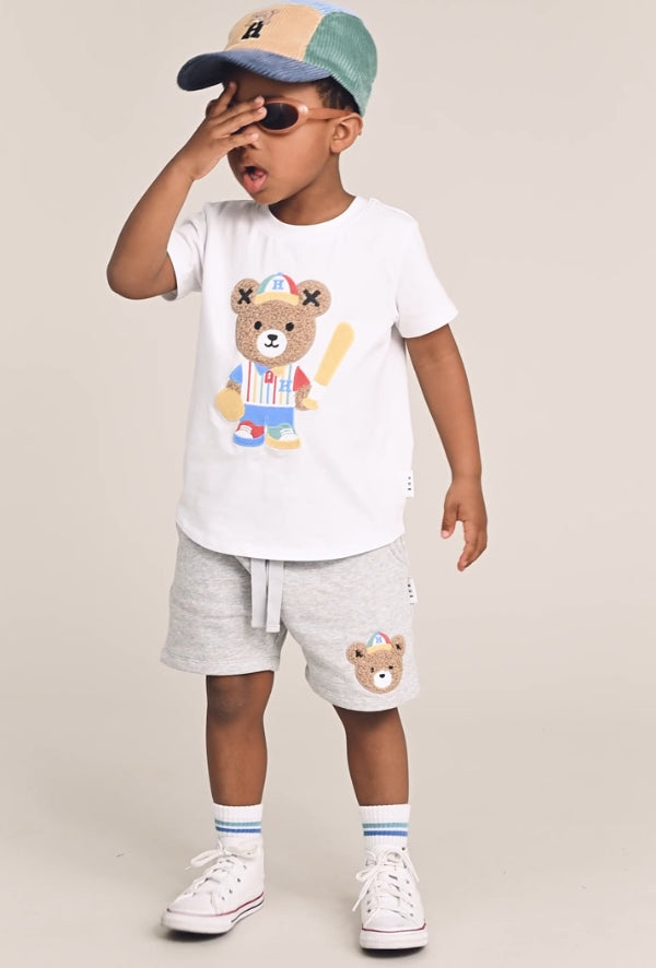 Hux Baseball Tee w/ Grey Short Set
