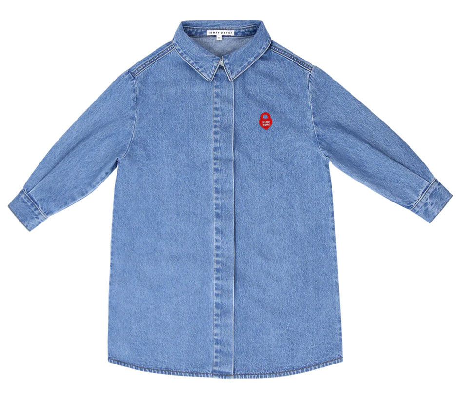 Little Parni Blue Denim Shirtdress