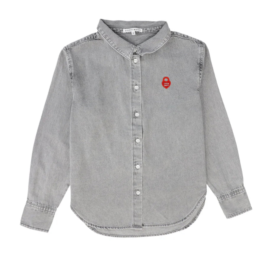 Little Parni Grey Denim Teen Shirt